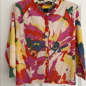 Summer weight SoCa St. John 3/4 sleeve sweater. S.